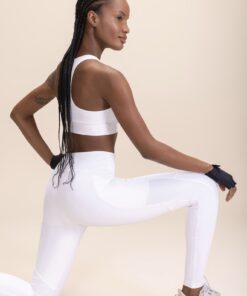Calça Fuso Contour Rib - White